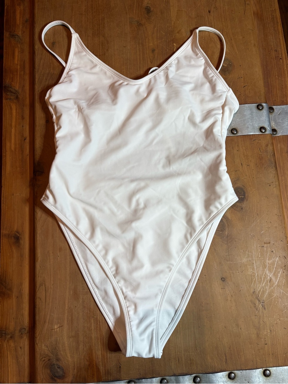 wild fable White Girls' One-Piece Swimsuit with Thin Straps
